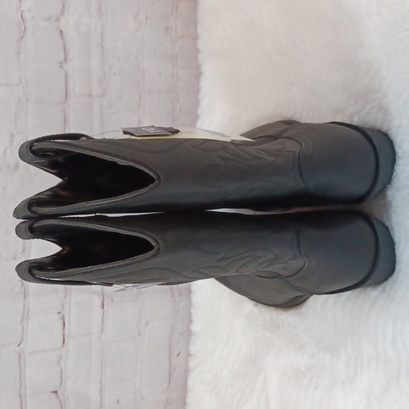 Mastersons  Men’s Black Leather Cowboy Boots Sz  11D – Western   Rodeo Boots main image 8